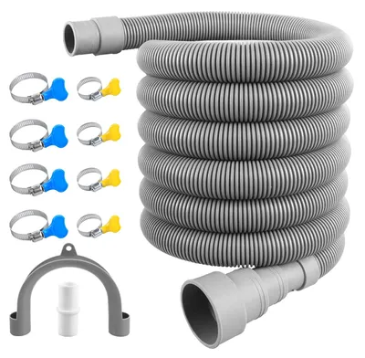 Ablaufschlauch-Verlängerung 1 m, PP, für Rohre 20–38 mm