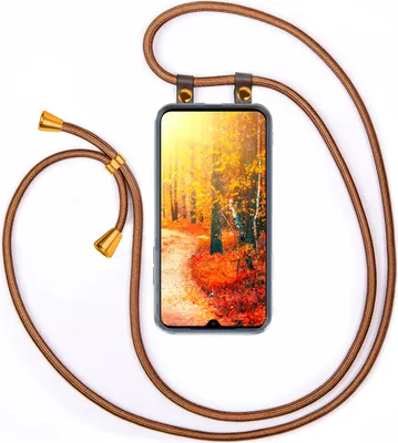 Produktbild von UMHÄNGEHÜLLE + KORDEL für Xiaomi Mi Note 10 / 10 Pro, Farbe:Shiny Brown