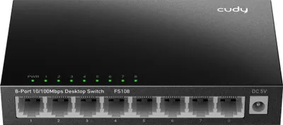 Zdjęcie produktu dla Cudy FS108, Nie zarządzany, Fast Ethernet (10/100)