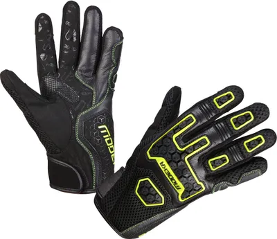 Produktbild von Modeka Dracon Motorrad Handschuhe, schwarz/gelb, 6
