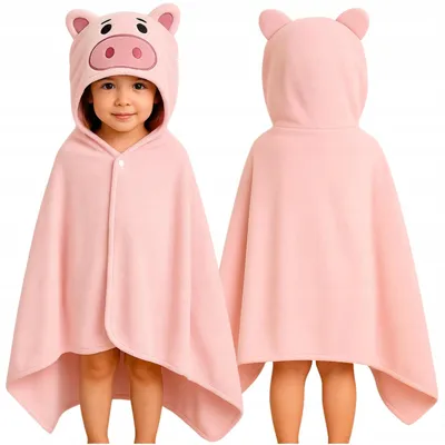 Obrázok produktu pre Uterák s kapucňou 70x140 cm pre deti - mäkké kúpacie pončo, rýchloschnúce, ideálne na pláž, k bazénu a na každodenné použitie
