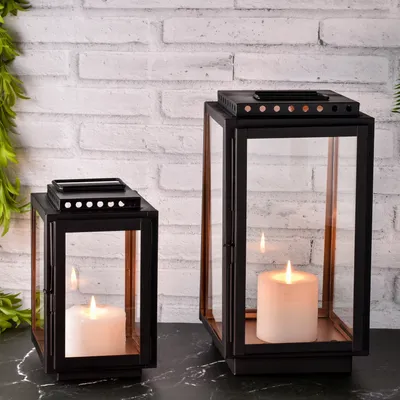 Obrázek produktu pro sada 2 balkonových zahradních luceren ve skandinávském designu Jona