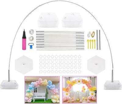 Produktbild von Verstellbarer Dekorationssystem 3 m & 2,2 m - Luftballonbogen für Hochzeit, Geburtstag und Baby-Shower