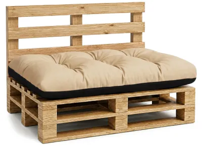 Produktbild von Palettenkissen Outdoor Sitzkissen 120x80 cm Europaletten Palettenmöbel Beige