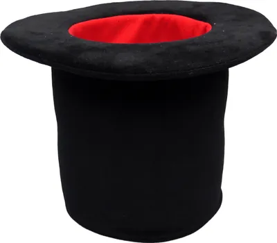 Produktbild von Kuscheltier Hut 20 cm Schwarz / Rot, 33970B