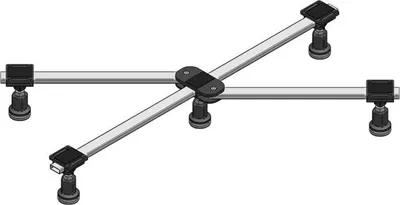 Produktbild von mabo Sanitec Duschwannenfuß DWF GIGA flat 101325 für Duschwannen von 750 x 800 bis 1000 x 1000 mm