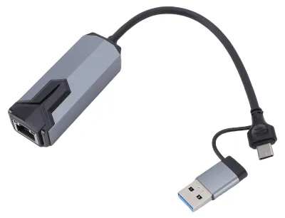Obrázek produktu pro Adaptér USB-C na Ethernet s podporou sítě RJ45 a rychlostí 2,5 Gbit/s, kompatibilní s Windows a Thunderbolt 4/5