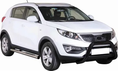 Obrázok produktu pre Ochranná lišta predného nárazníka pre Kia Sportage 2010-2015 ø76mm oceľ čierna