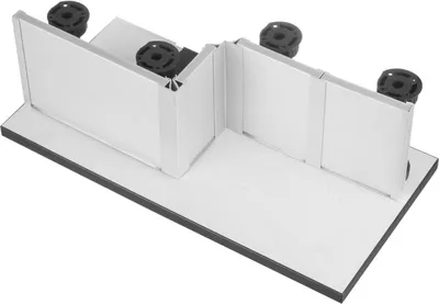 Produktbild von HOLZBRINK Endstück Sockelblende Sockelleiste für Einbauküche 150mm Höhe ALUMINIUM Gebürstet- HBK15