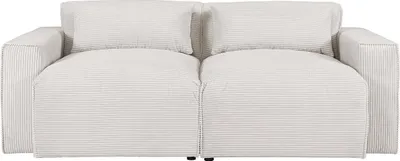 Produktbild von 3-Sitzer-Sofa aus beigem Kord - VELINOR