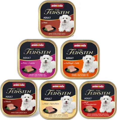 Produktbild von animonda WITH RABBIT, Adult, Klein (5-10 kg), Rind, Schweinefleisch, Kaninchen, 150 g