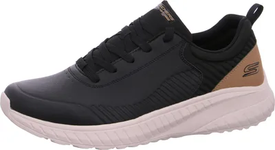 Produktbild von Skechers Bobs Squad Chaos sportlicher Schnürer Schwarz