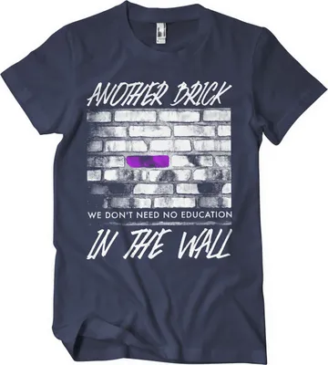 Produktbild von Another Brick In The Wall T-Shirt - Medium - Navy