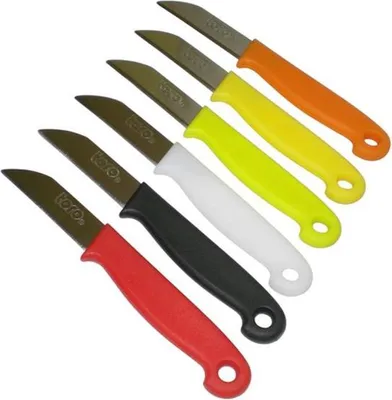 Zdjęcie produktu dla Nóż z plastikowym uchwytem, 15, 2 x 1, 5 cm - mix wariantów i kolorów