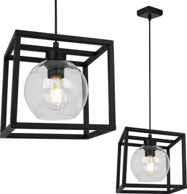 Produktbild von Hängelampe Käfig elegante Glaskugel