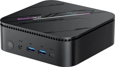 Blackview MP100 Pro Mini PC Grau – Intel 12th 4,4 GHZ Gen Core i5-12450H, 16GB DDR4, 1TB SSD, Triple 4K Unterstützung, Intel UHD Graphics, Wi-Fi 6, BT5.2, Windows 11 Pro