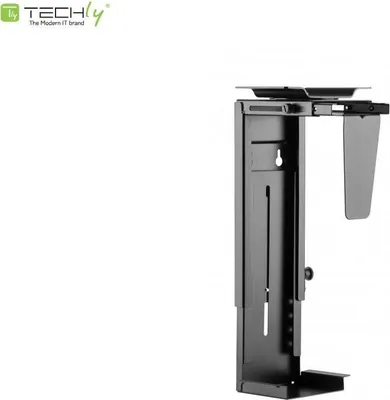 Image de Techly support réglable pour PC/CPU, jusqu'à 10KG, pour montage sous table / mural
