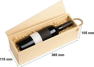 Produktbild von Holzgeschenkbox für Wein K-951