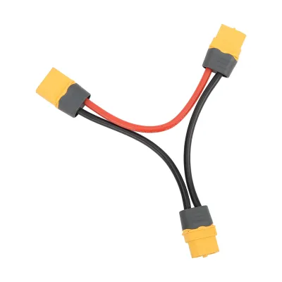 Image de Câble silicone XT60H,Câble silicone série 14AWG,Câble silicone 1 femelle vers 2 mâles,Câble adaptateur XT60H,Câble série XT60H