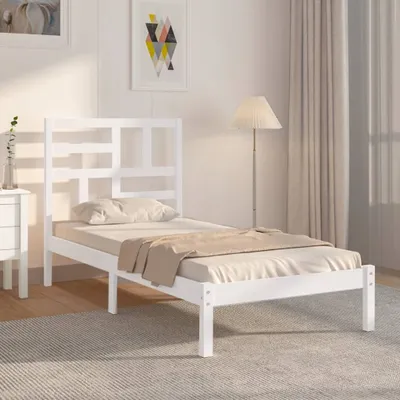 Produktbild von Massivholzbett Weiß 90x200 cm , Klassische Betten Design 2024