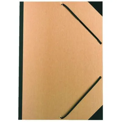 Image de Classeur Exacompta, format 32x45 cm, avec élastique de maintien, en carton naturel