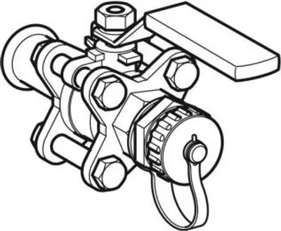 Produktbild von Geberit 92112 Mapress Kugelhahn NPW, mit Bet.-Hebel