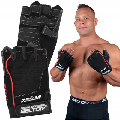 Produktbild von Beltor Progress X-9 Leder Trainingshandschuhe Schwarz M