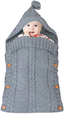Produktbild von Neugeborenes,Baby,Gestrickt,Wickeln,Swaddle,Decke,Schlafsack,für,0-12,Monat,Baby,,Khaki