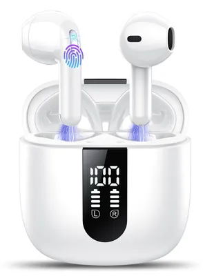 Obrázek produktu pro Bluetoothová sluchátka, do uší, bezdrátová, Bluetooth 5.4, 50 hodin přehrávání hudby