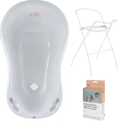 Produktbild von Babywanne, Ständer, Abfluss – Weiß