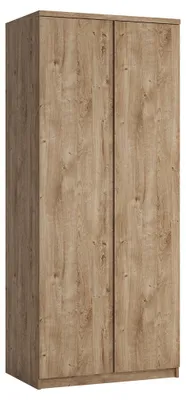 Produktbild von Kleiderschrank mit 2 Türen in Eiche Nb. FORTALEZA-129, B/H/T ca. 83,1/200/58 cm