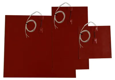 Obrázok produktu pre 500 W silikónová vyhrievacia podložka 40x29cm samolepiaca, integrovaný obmedzovač teploty - vyhrievacia podložka Vyhrievacia podložka pre formy a technické zariadenia