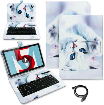 Produktbild von Schutzhülle Tastatur für VALE Tablet V10E LTE-464 / V10A Hülle Bluetooth QWERTZFarben:Motiv 4