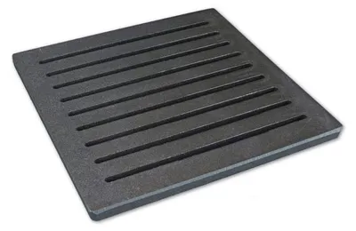 Imagen del producto de Rejilla de hierro fundido de 22 x 22 cm para estufas de leña y carbón