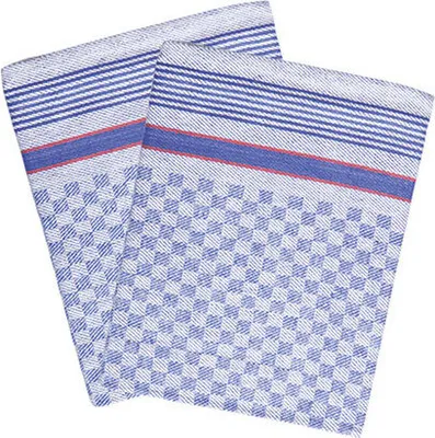 Produktbild von Karlowsky Grubentuch (10-er Pack) Geschirrtuch GT7 blue (checked) 45 x 90 cm