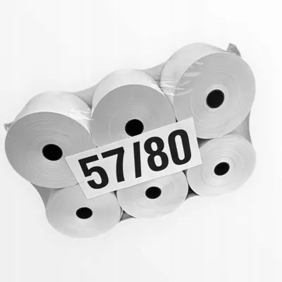 Produktbild von Eureka Thermopapierrolle für Kassen 57x80 6 Stück