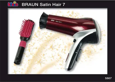 Obrázek produktu pro Theo Klein 5867 Fén na vlasy Braun Satin Hair 7 (hračka)