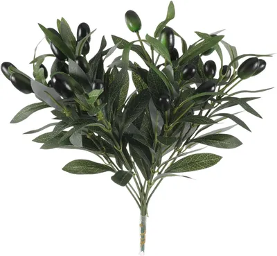 Image de Vase à fleurs - Lot de 12 - 30 cm - Vert olive et vert
