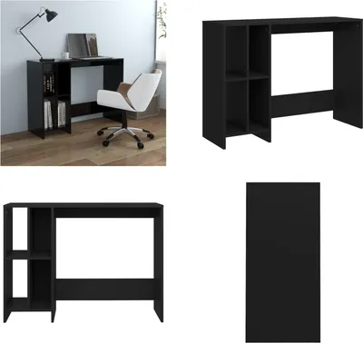 Obrázek produktu pro vidaXL Počítačový stůl černý 102,5x35x75 cm materiál na bázi dřeva - Psací stoly - Počítačové stoly - Počítačové stoly