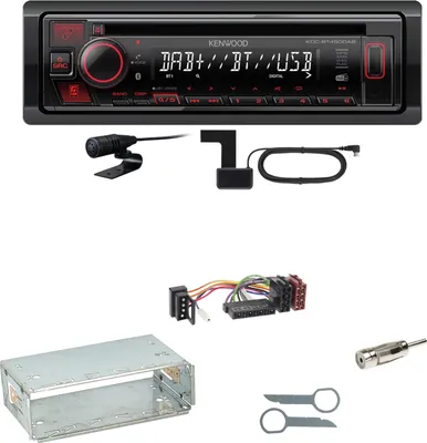Produktbild von Kenwood KDC-BT450DAB Bluetooth Digitalradio Einbauset für Mercedes E-Klasse W124