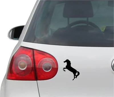 Produktbild von Aufkleber / Autoaufkleber - JDM - Die cut - Pferd - Auto, Truck, Notebook, Laptop - Folie Decal Sticker #1275 - schwarz - 109mm x139mm