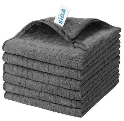 Produktbild von MR.SIGA Mikrofaser-Reinigungstuch, Allzweck-Reinigungstücher, 6er-Pack, Größe: 35 x 40 cm