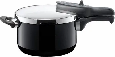 Produktbild von Schnellkochtopf 4,5l 22cm schwarz Keramik Induktion