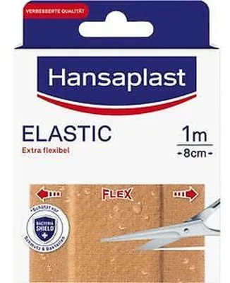 Zdjęcie produktu dla Hansaplast Elastic 1 m x 8 cm | opakowanie (1 sztuka)