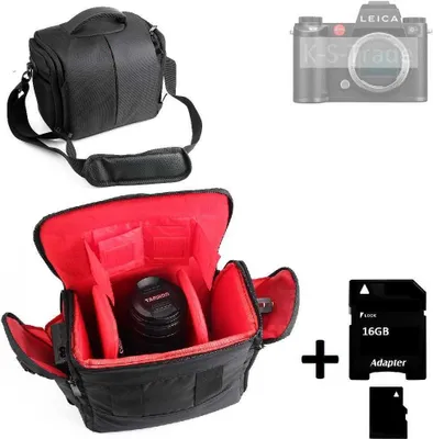 Produktbild von Kompatibel mit Leica SL3 Kameratasche Fototasche Umhängetasche Schultertasche Zubehör Tasche mit Zusatzfächern, Regenschutz Trennwänden + 16GB