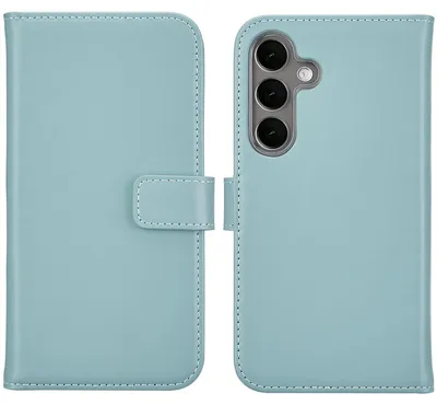 Immagine prodotto di Selencia Custodia a libro in vera pelle Samsung Galaxy S25 Plus - Air Blue