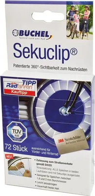 Produktbild von 3M Speichensticks Scotchlite Sekuclip 60 mm 72 Stück