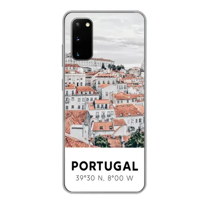 Produktbild von MuchoWow® Handyhülle Schutzhülle Hülle für Samsung Galaxy S20 Portugal - Europa - Rot - Silhouette Silikon Softcase Handy Hülle - Bild