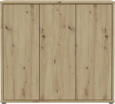 Zdjęcie produktu dla Schuhschrank >ALICE SPRINGS< 8 Böden, push to open, Artisan Eiche Dekor - 109,2x99,1x34,9cm (BxHxT)