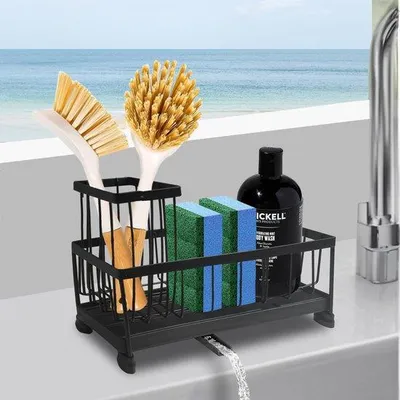 Productafbeelding van Keukenorganizer met draaibare afvoer en handdoekhouder
